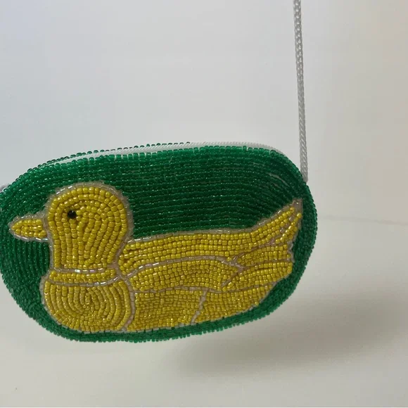 Beaded Duck Mini Coin Purse - Picture 6 of 16